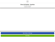 Tablet Screenshot of chinagrillbuffet.com